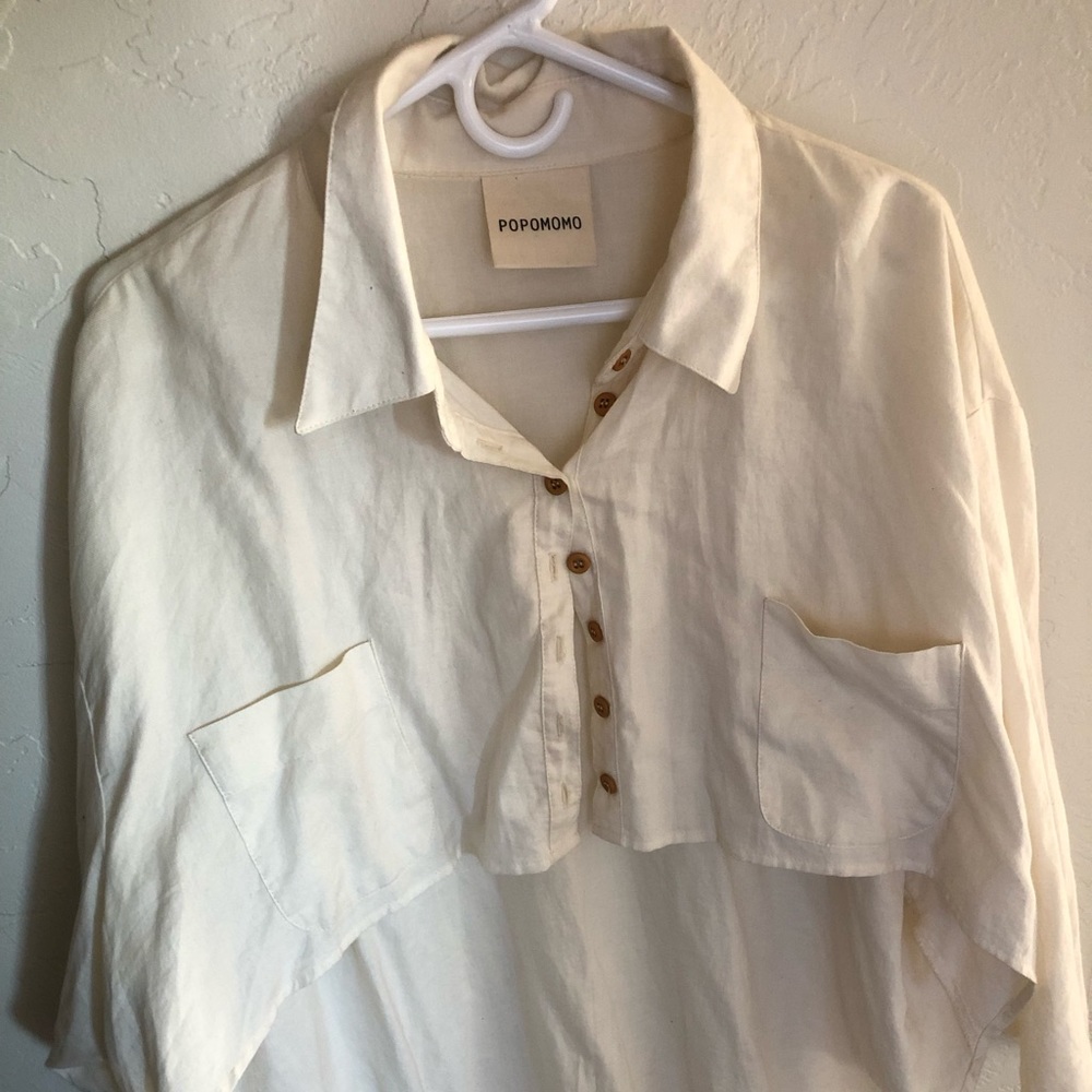 Asymmetrical POPOMOMO shirt